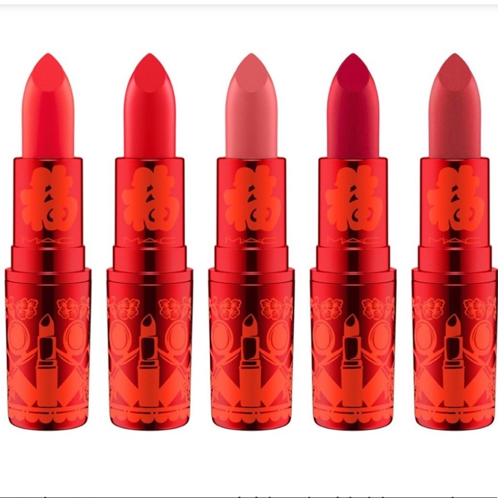 MAC Lunar New Year Lipstick Set Lucky Red 2019 NEW - Picture 1 of 8